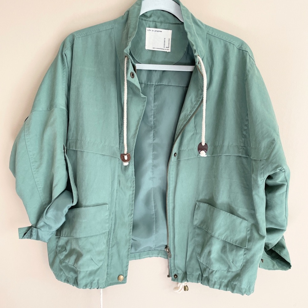 Life in Progress Lightweight Green Jacket
